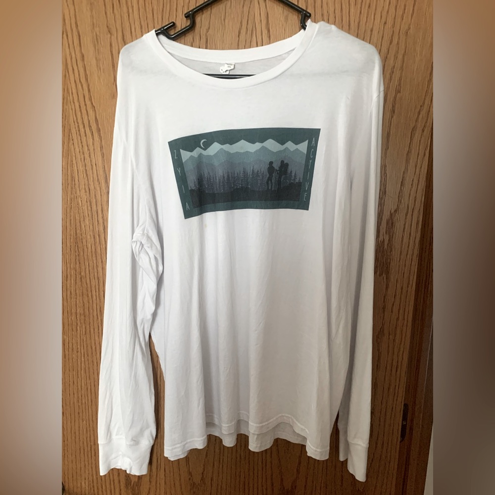 Zyia Women’s king sleeve white tee-XXL